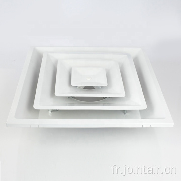 Systems HVAC Systèmes T-Bar Diffuseur de cône blanc 4 cônes